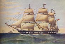 Clipper Ship, Sussex c1853. Artist: Thomas Goldsworth Dutton