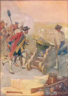 Clive Fired One of the Guns Himself c1908, (c1920). Artist: Joseph Ratcliffe Skelton