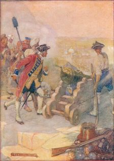 Clive Fired One of the Guns Himself c1908, (c1920). Artist: Joseph Ratcliffe Skelton