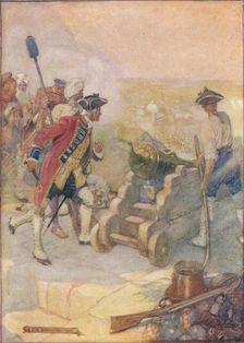 Clive Fired One of the Guns Himself c1908, (c1920). Artist: Joseph Ratcliffe Skelton