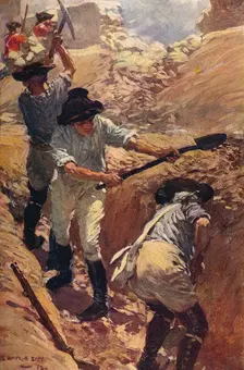 Clive in the Trenches at Arcot 1751 (c1912)
