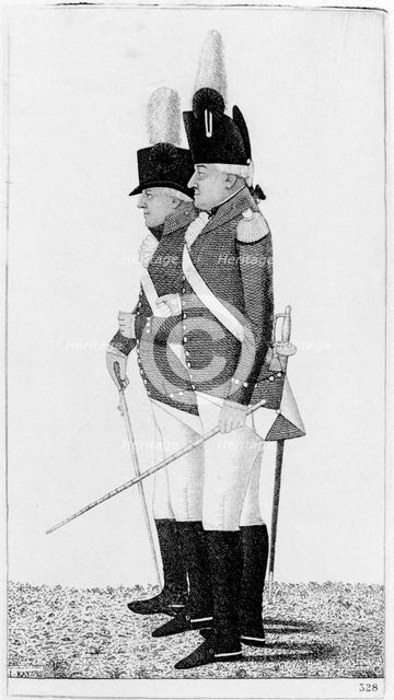 Clive of India and Major Skey, 1798. Artist: John Kay