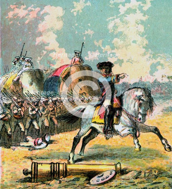 'Clive's Victories In India', c1850s. Artist: Unknown
