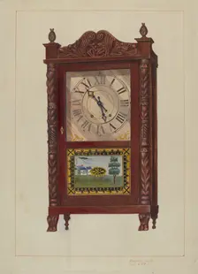 Clock, 1935/1942. Creator: Edward L Loper