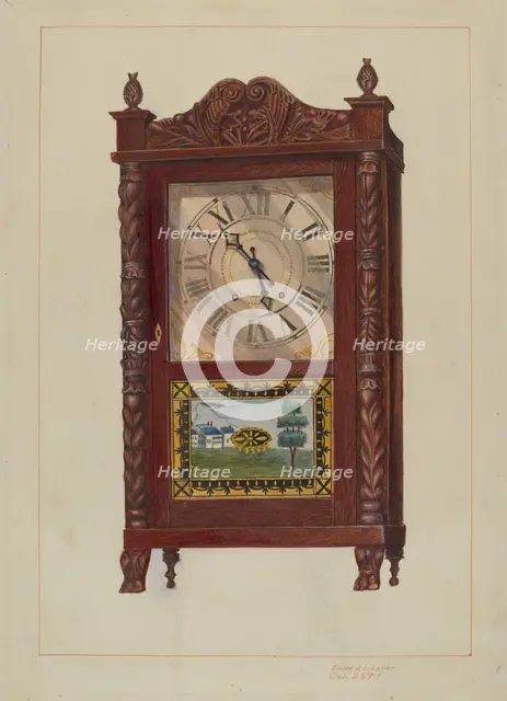Clock, 1935/1942. Creator: Edward L Loper.