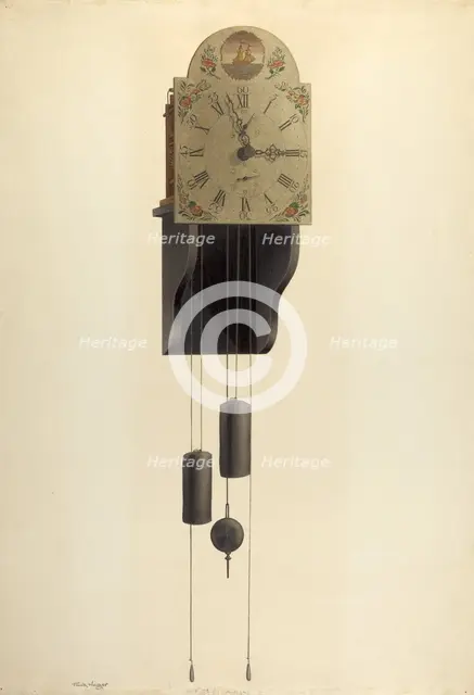 Clock, 1935/1942. Creator: Frank Wenger.