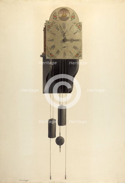 Clock, 1935/1942. Creator: Frank Wenger.
