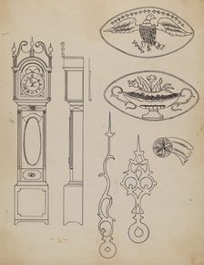 Clock, 1935/1942. Creator: Joseph Rothenberg
