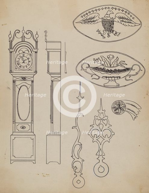 Clock, 1935/1942. Creator: Joseph Rothenberg.