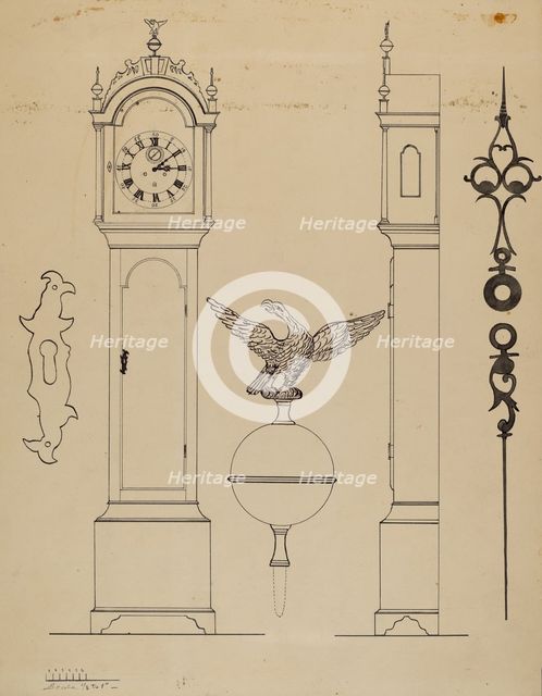 Clock, 1935/1942. Creator: Unknown.