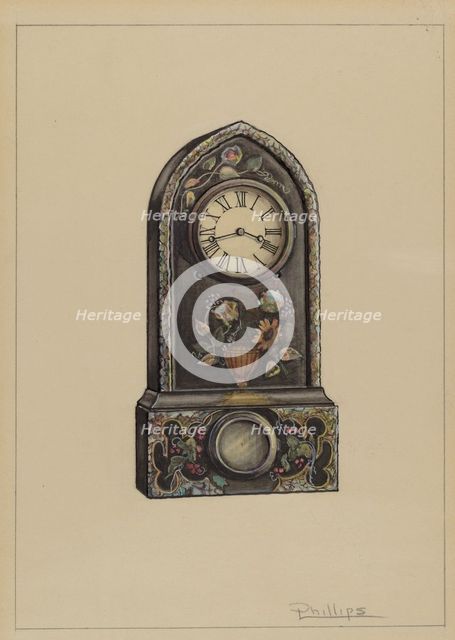 Clock, 1936. Creator: Lawrence Phillips.