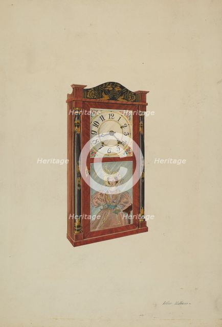 Clock, 1937. Creator: Arthur Matthews.