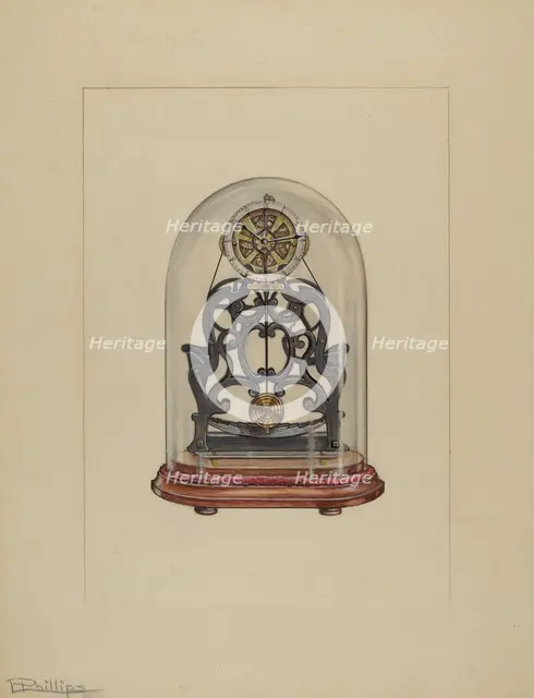 Clock, 1937. Creator: Lawrence Phillips.