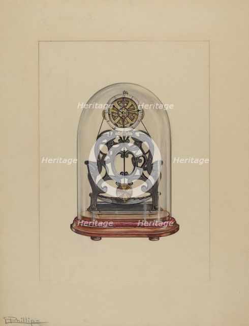 Clock, 1937. Creator: Lawrence Phillips.