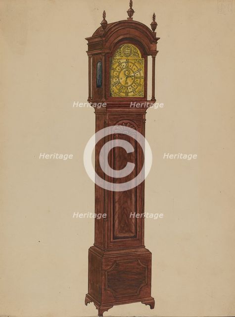 Clock Case, c. 1936. Creator: John Dieterich.