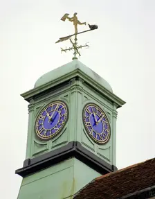 Clock and cupola, the former Assembly Rooms, Salisbury, Wiltshire, 2000. Artist: M Hesketh Roberts