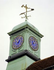Clock and cupola, the former Assembly Rooms, Salisbury, Wiltshire, 2000. Artist: M Hesketh Roberts