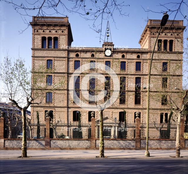 Clock Building (1868-1869) by the architect Rafael Gustavino, currently home to various departmen…