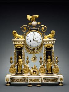 Clock, c. 1780-1790. Creator: Unknown