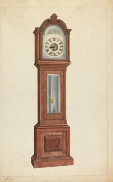 Clock, c. 1935. Creator: Nicholas Gorid