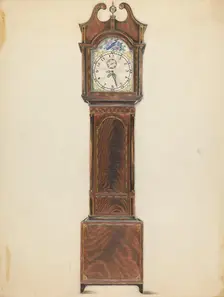 Clock, c. 1935. Creator: Ruth Bialostosky