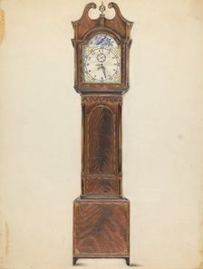 Clock, c. 1935. Creator: Ruth Bialostosky