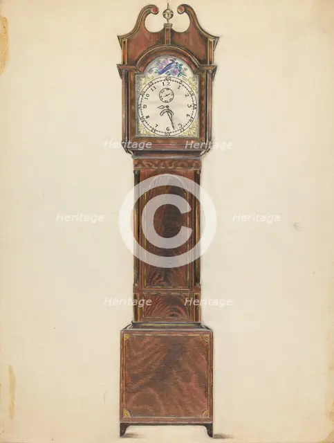 Clock, c. 1935. Creator: Ruth Bialostosky.