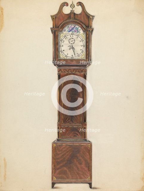 Clock, c. 1935. Creator: Ruth Bialostosky.