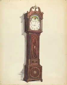 Clock, c. 1935. Creators: Louis Annino, Harry Eisman, Arsen Maralian