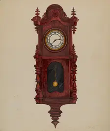 Clock, c. 1936. Creator: Florence Stevenson