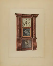 Clock, c. 1936. Creator: Lawrence Phillips