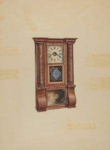 Clock, c. 1936. Creator: Lawrence Phillips