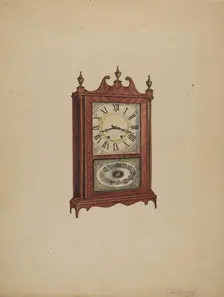 Clock, c. 1936. Creator: Lawrence Phillips