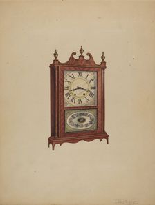 Clock, c. 1936. Creator: Lawrence Phillips