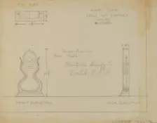 Clock, c. 1936. Creator: Lawrence Phillips