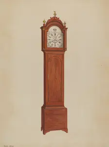 Clock, c. 1938. Creator: Arthur Johnson