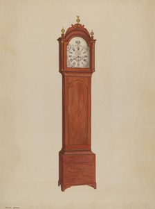 Clock, c. 1938. Creator: Arthur Johnson