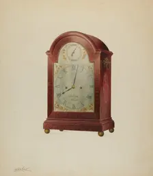 Clock, c. 1938. Creator: Frank Wenger