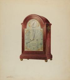 Clock, c. 1938. Creator: Frank Wenger