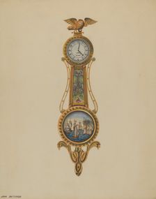 Clock, c. 1938. Creator: John Dieterich