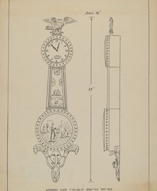 Clock, c. 1938. Creator: John Dieterich