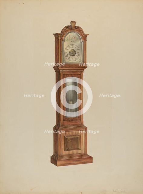 Clock, c. 1938. Creator: Lawrence Phillips.