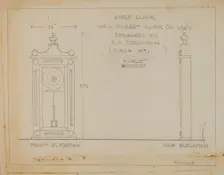 Clock, c. 1938. Creator: Lawrence Phillips
