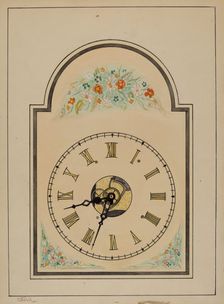 Clock, c. 1938. Creator: Nicholas Gorid