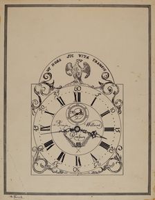 Clock, c. 1938. Creator: Nicholas Gorid