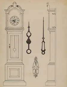 Clock, c. 1938. Creator: Nicholas Gorid