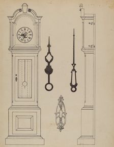 Clock, c. 1938. Creator: Nicholas Gorid
