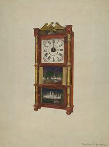 Clock, c. 1939. Creator: Dorothea A. Farrington