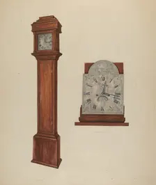 Clock, c. 1939. Creator: Leonard Battee