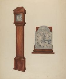 Clock, c. 1939. Creator: Leonard Battee
